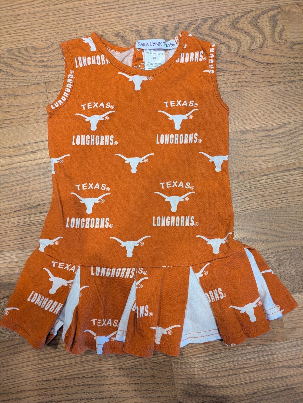 University Of Texas Longhorns Orange Logo Cheerleader Dress